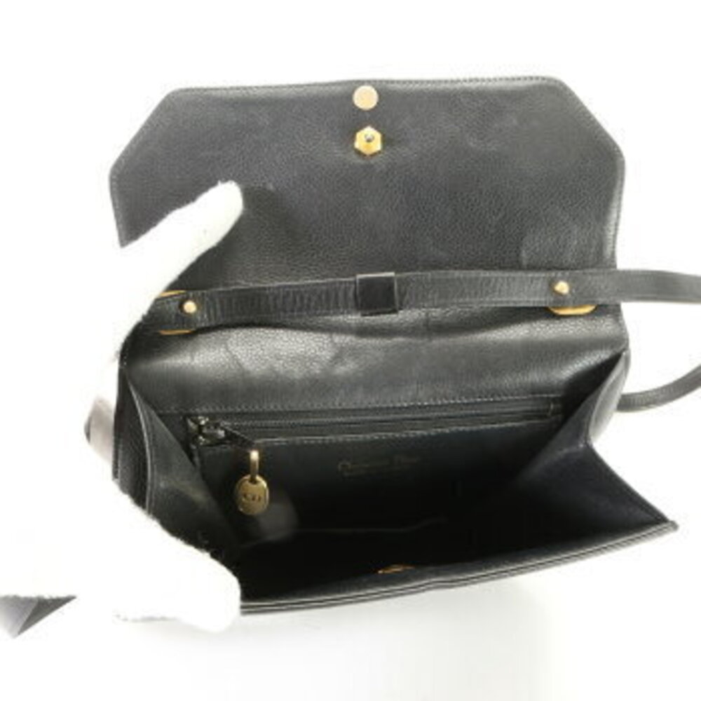Dior tote crossbody handbag bag Christian leather High shoulder - Picture 13 of 14